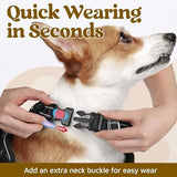 rabbitgoo Dog Harness for Large Dogs, No Pull Pet Vest with 3 Buckles, Adjustable Soft Padded Pet Harness with Easy Control Handle and Reflective Strips, Black, XL