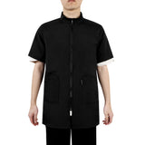 Holibanna Pet Grooming Smock Waterproof Workwear with Multifunctional Pockets for Dog Groomers Barber Jacket Size L Comfortable Durable