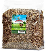 4LB Non-GMO Dried Black Soldier Fly Larvae, More Calcium Than Dried Mealworms, High Protein Chicken Feed, Poultry Treats
