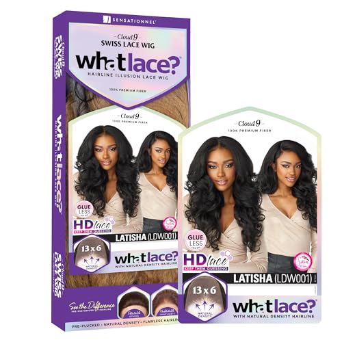 Sensationnel What lace 13x6 Wigs - latisha lacefrontal hand tied glueless synthetic with natural density preplucked hairline (FLAMBOYAGESAND)