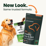VetriScience Healthy Hip & Joint Chews, GlycoFlex Glucosamine and Green-Lipped Mussel Joint Support Supplement for Dogs, Promote Mobility and Protect Joints, Chicken, 120 Count