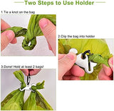 2Packs Dog Poop Bag Holder for Leash Attachment Dog Poop Bag Dispenser Dog Waste Bag Dispensers for Leash Accessory Dog Poop Bag Holders Fits Dog Leash Include Hand Free Holder Metal Carriers, Purple