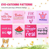 8 Pieces Pet Shirts Printed Puppy Soft Dog Shirt Pullover Cute Dog Sweatshirts Valentine‘s Day Puppy Girl Clothes Outfits Small Pet Cats(Cute Pattern,Size S)