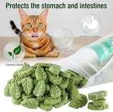 100g/3.52oz Cat Grass Treats, Cat Grass Teething Stick for Hairball Remove and Teeth Cleaning, Edible Cat Grass Stick Snack