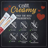 Catit Creamy Lickable Cat Treat, Healthy Cat Treat, Assortment, 15 Count