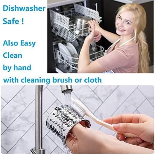 Stainless Steel Slicer Shredder Attachment for KitchenAid Mixer, Cheese Grater Attachment, Food Slicer for KitchenAid Mixer, Accessories for Kitchenaid