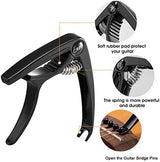 Guitar Accessories Set 10 Pieces Guitar Tool Kit Including Guitar Capo, Tuner, String Winder, Guitar Strap, Guitar Picks, Guitar Bones Pick Holder for acoustic electric guitar player