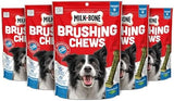 Milk-Bone Fresh Breath Brushing Chews, 9 Small/ Medium Daily Dental Dog Treats (Pack of 5) Scrubbing Action Helps Clean Teeth