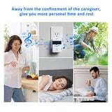 Wireless Caregiver Pager Panic SOS Call Button with Receiver for Elderly/Patient/Child, 500+ ft Range Attention Pager Alarm Nurse Calling Alert Patient Help Button for Home/Personal