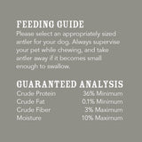 Wag Split Elk Antler, Naturally Shed, Long Lasting for Aggressive Chewers, Large (Best for Dogs 30-45 lbs)