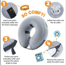 Load image into Gallery viewer, BENCMATE Inflatable Dog Cone Collar Alternative, Soft Dog Cone for Small Medium Large Dogs and Cats, Neck Recovery ECollar Donut Collar After Surgery (Medium, Blue)
