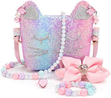mibasies Purse for Little Girls Dress Up Jewelry Pretend Play Kids Accessories Mermaid Gifts