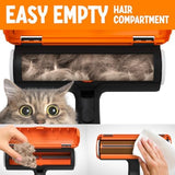 Triton Pet Hair Removal Tool w/Fur Trapping Compartment - Easy to Use Pet Hair Roller, Fur Remover Tool - Cat and Dog Fur Remover - Pet Hair Remover for Furniture, Couch, Bedding, Clothes, Car