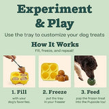 WOOF Pupsicle and Treat Tray - Long-Lasting Interactive Dog Toys for Boredom and Silicone Treat Mold for Dog Treats - Reusable, Dishwasher Safe - Dog Toys For Small Dogs 10-25 lbs
