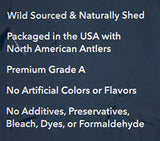 Wag Dog Deer Antler Chew, Naturally Shed, Whole, 9 - 10.5 inches, Long Lasting for Aggressive Chewers, X-Large, Best for Dogs over 45 lbs