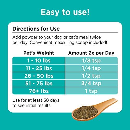 Solid Gold Dog & Cat Vitamin Supplements - Kelp Powder, Omega 3, Vitamins, Digestive Enzymes, Immune Support - 5 oz
