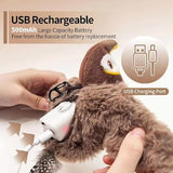 2025 Flying Bird Cat Toy, Interactive Chirping Bird Cat Toy Flapping Wings, Flapping Bird Cat Toy, Interactive Cat Toys for Bored Indoor Adult Cats (Brown)