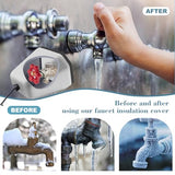 Manumarine Outdoor Faucet Covers for Winter, Foam Spigot Covers Winter Insulated for Freeze Protection (4pcs)
