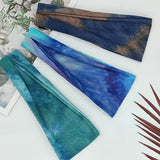 Headbands For Women Workout Wide Headband Yoga Head Bands For Women's Hair Accessories Fashion Band Tie Dye 6 Pack