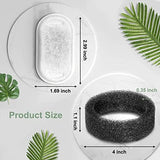 Cat Water Fountain Filters, Compatible with Stainless Steel Pet Fountain 8 Filters with 8 Sponges Replacement Filters for Cat Fountain (4 Filters& 4 Sponges)
