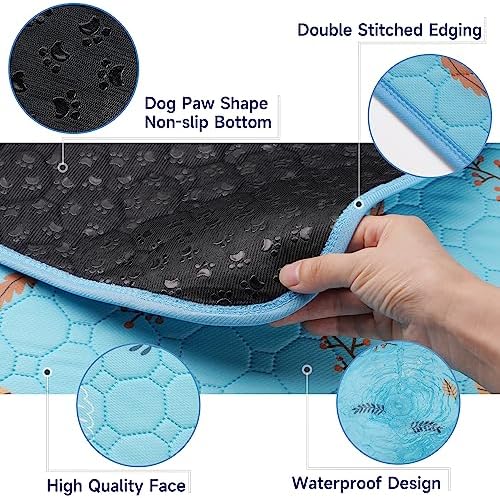 Washable Pee Pads for Dogs Extra Large 36" x 72" 2-Pack, Reusable Puppy Pads Pet Training Pads, Waterproof Dog Pee Pads for Crate, Whelping Pad, Non-Slip Protects Against Urine Leakage
