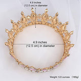COCIDE Gold Crown for Women Crystal Wedding Tiara and Crowns for Girls Rhinestones Queen Headband Princess Hair Accessories for Big Kids Party Bridal Birthday Prom Costume Cosplay Baroque Accessory Vintage Style