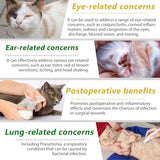 Cat Antibiotics for Infection, Natural Antibiotics for Cats, Cat Multivitamins Liquid, Cat Antibiotic Supports Immune and Cat Allergy Itch Relief, Pet Antibiotics Supplements, Chicken Flavor, 2 Fl Oz