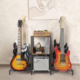 Bikoney 6 Guitar Stand, Guitar Rack for Electric Guitar and Bass, Guitar Stands Floor for Multiple Guitars, Multi Guitar Stand with Amp Stand for Guitar Accessories, Guitar Holder for Music Studio