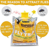 Fly Traps Outdoor Fly Traps Bag Fly Catchers Outdoors Upgraded 40g Bait. Stable Horse Ranch Fly Trap. Disposable Fly Traps Outdoor Hanging Fly Killer 4 PCs…