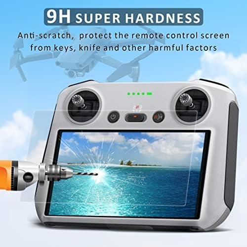 Ambison [2 Pack] DJI Mini 4 Pro Matte Glass Screen Protector, Anti-Glare/Smooth as Silk/HD Clear Compatible with DJI Mini 4/3 Pro/Mavic 3 Pro/Air 3/Air 2S RC/RC 2 Remote Controller Accessories
