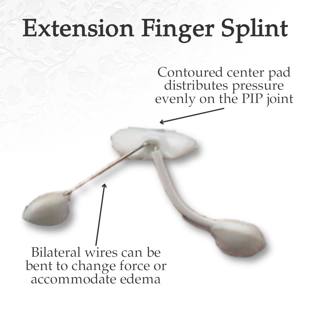 LMB Spring Finger Extension Splint, Assists in Extending PIP Joint with A Slight Extension Effect on the MP Joint, Size A