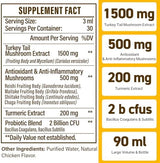 Turkey Tail Mushroom for Dogs - Faster Absorption 2000mg Turkey Tail Mushroom for Immune & Digestive, Joint, Energy, 5X Mushrooms for Pet Drop with Turmeric & Probiotic - Vet Formulated 900ML