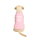Team Girl Dog Tee Shirt | Sleeveless Breeds | Gender Reveal | Baby Announcement | Boy or Girl |Light Pink, 2X-Large 820