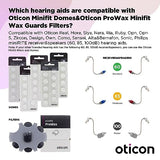 Genuine Oticon Hearing Aid Domes MiniFit Single Vent Bass 8mm (0.31 inches - Medium), Oticon Branded OEM Denmark Replacements, Authentic Accessories for Optimal Performance - 3 Pack / 30 Domes Total
