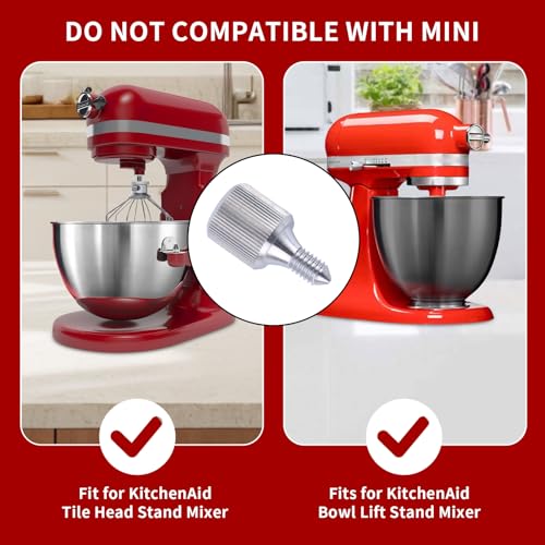 2Pack Stainless Steel Mixer Knob Thumb Screw Attachment and 4Pack Stainless Steel Spring and Washer Kit Compatible with Kitchenaid Mixer Parts Accessories