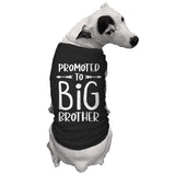 Promoted to Big Brother - Dog Shirt (Black, 3X-Large)