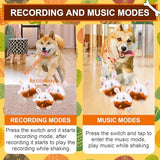 BABORUI Interactive Dog Toys Bunny, Jumping Squeaky Easter Dog Toys with Recording and Music Modes, Rechargeable Moving Dog Easter Rabbit Toys for Small/Medium/Large Dogs to Keep Them Busy(Bunny)