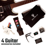 Guitar Accessories Kit by Guitar Lab – Premium Metal Tin with Guitar Strap, Capo, Tuner, Picks for Acoustic, Bass, Electric & Ukulele Guitars – Ideal Guitar Gifts for Men, Beginners, and Pros