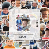 104Pcs Funny Meme Stickers Pack for Water Bottles， Cute and Funny Face Decals for Adult，Vinyl Waterproof Kids Sticker for Laptop，Phone，Hard Hat，Skateboard，Scrapbooking，Christmas Gifts for Kids/Teens