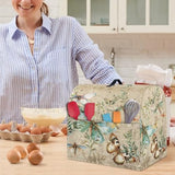 Stand Mixer Cover for Stand Mixer or Coffee Maker with Handle for KitchenAid Dust Cover with Pockets for Accessories (Butterfly and Leaves)