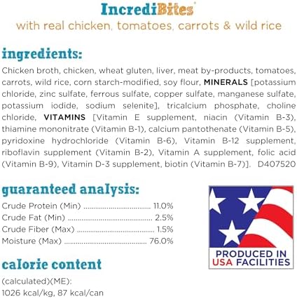Purina Beneful Small Breed Wet Dog Food With Gravy, IncrediBites with Real Chicken - (8 Packs of 3) 3 oz. Cans