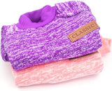 2 Pieces Dog Sweaters for Small Dogs Fall Dog Clothes Female Winter Fleece Puppy Sweaters Warm Thick Outfit Pet Small Dog Sweater for Boy Girl Dogs Yorkie, Chihuahua, Bulldog, Dachshund,Pug, Medium