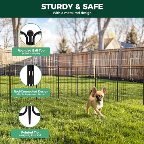 FXW MiniPaws Dog Playpen Designed for Puppies/Small Dogs, Expandable Dog Pen for Indoor/Outdoor Use, 20 inch 16 Panels