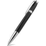 Metal Ballpoint Pen, Twist Open Retractable Rollerball Pen Medium Point (1.0mm) Black Ink Smooth Writing Business Gift Pens for Men, Women, Office, Channewer Executive Premium Signature Pens （Black）