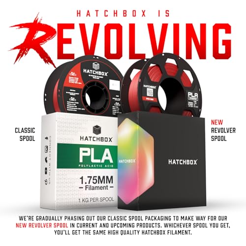 HATCHBOX 1.75mm Neon Green PLA 3D Printer Filament, 1 KG Spool, Dimensional Accuracy +/- 0.03 mm, 3D Printing Filament