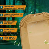 Aieve 100Pcs Disposable Air Fryer Liners Grill Liner compatible with Ninja Grill XL Air Fryer FG551, Non-Stick Air Fryer Accessories