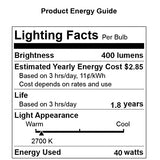 SerBion 40 Watt Light Bulbs E12 Candelabra Base 120Volt Round Light Bulb for Chandelier Table Lamp Wall Sconces Candle Lamp Wax Melter (Soft Warm White)
