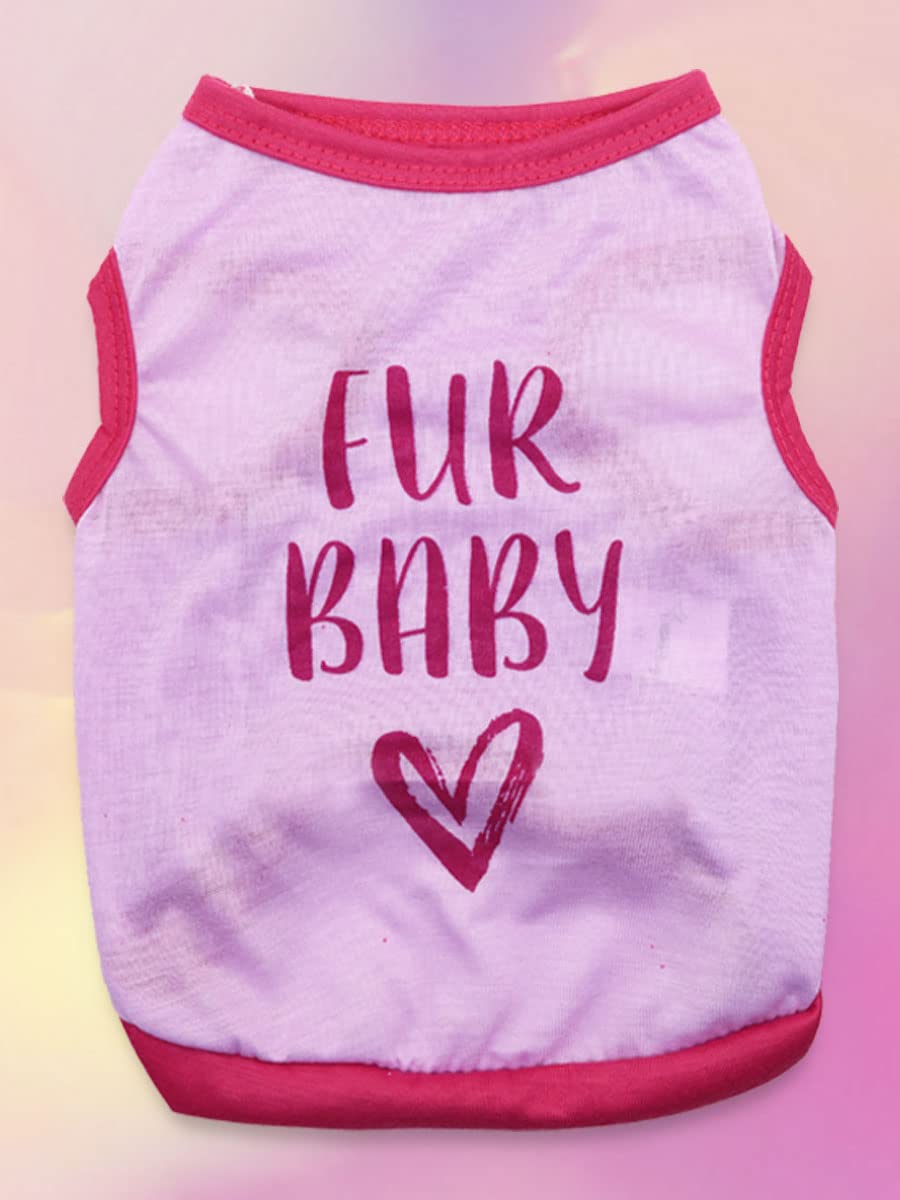 6 Pack Girl Dog Clothes for Girls Dog Shirts Extra Small Puppy T Shirt for Small Dogs XS Girl Clothes Dogs T-Shirt Chihuahua Yorkie Clothes, Large