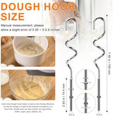 Hand Mixer Beaters Attachments for Kitchenaid Whisk, Beater, Dough Hook, Blending Rod, Stainless Steel Hand Mixers Blender Accessories for Kitchenaid KHM3 KHM5 KHM7 KHM9 KHM926 KHM512-6PCS