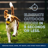 Outdoor Odor Eliminator | Outside Dog Urine Enzyme Cleaner – Powerful Pet, Cat, Animal Scent Deodorizer | Professional Strength for Yard, Turf, Kennels, Patios, Decks (32oz)